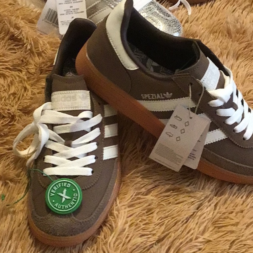 Adidas Spezial Brown Sneakers with White Accents